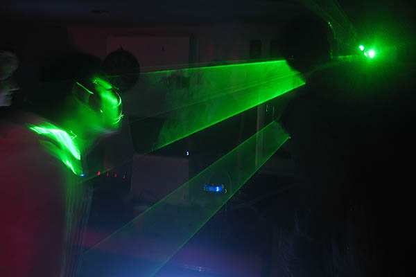 Green laser goblin, New Year's Eve at the UBC Engineers' Haus